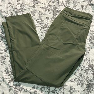 Lululemon ABC Pants, Green, 32x32